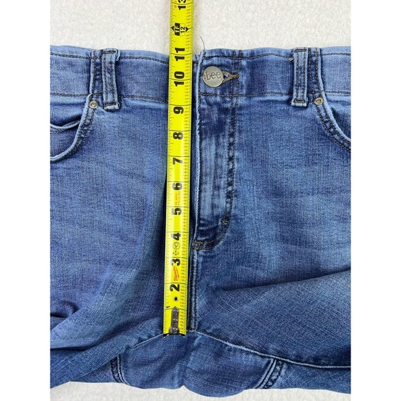 Lee Extreme Motion Athletic Jeans Mens 38x29 Blue Tapered Stretch Denim Pants - Picture 8 of 11